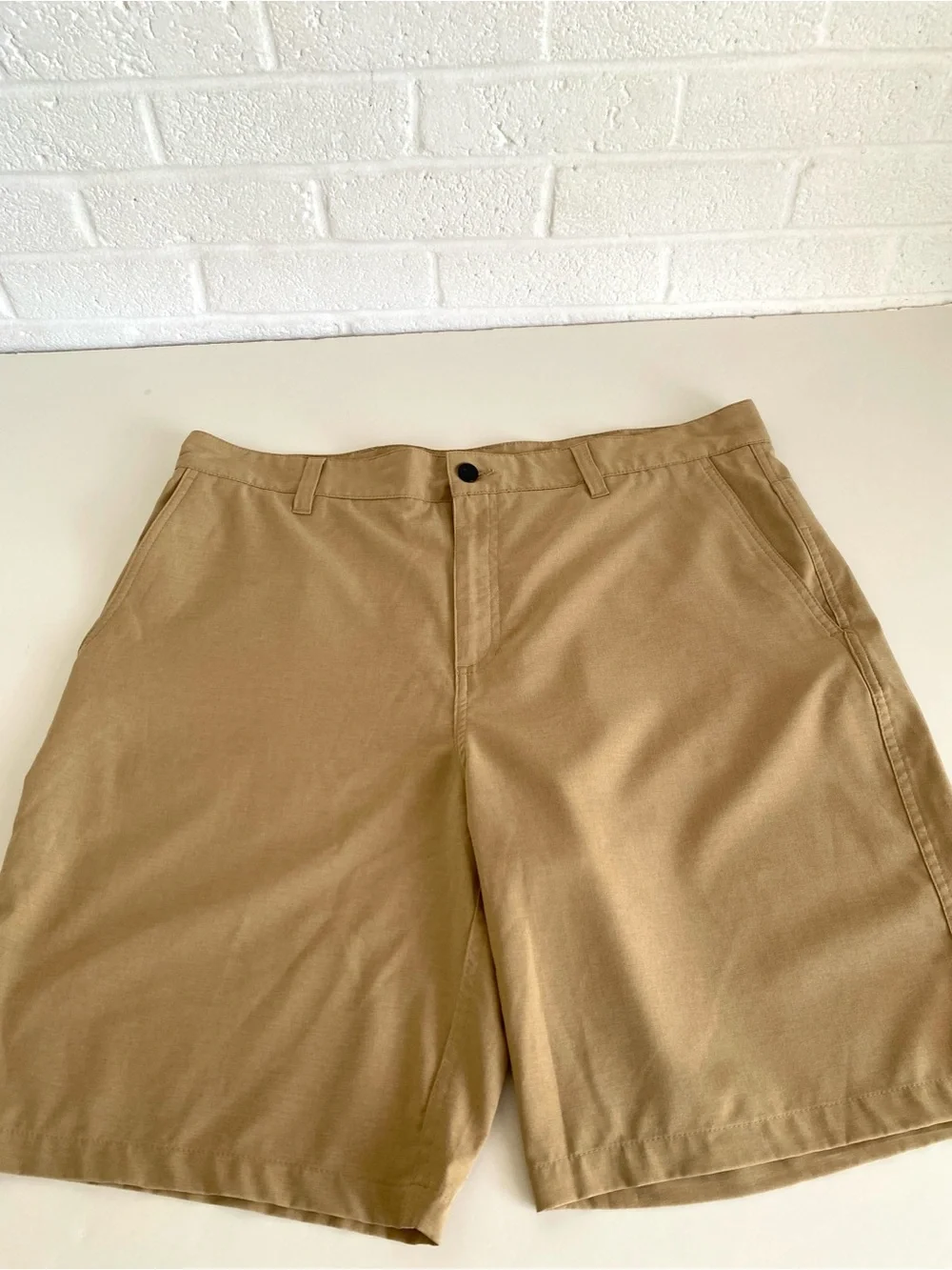Panama Jack Hybrid Shorts Tan Khaki Casual Comfort Versatile Sz 38 Golf Beach